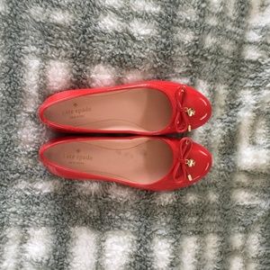 Kate Spade Red Patent Leather Flats
